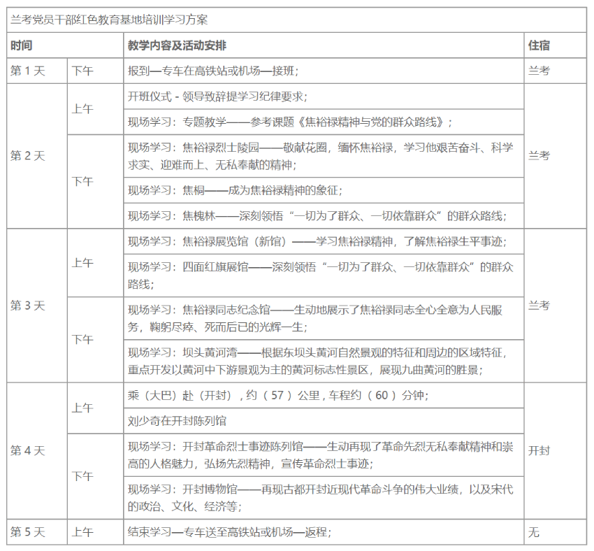 焦裕禄红色教育培训基地